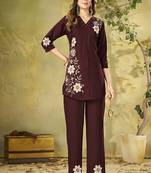 Heavy rayon kurta pant stitched