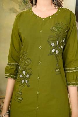 Heavy rayon kurta pant stitched 3