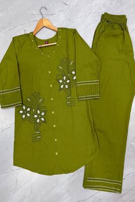 Heavy rayon kurta pant stitched 5