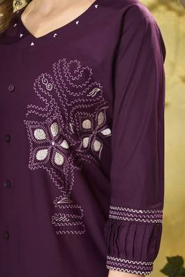 Heavy rayon kurta pant stitched 3