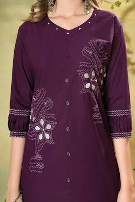 Heavy rayon kurta pant stitched 4