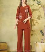 Heavy rayon kurta pant stitched