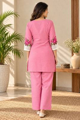 Heavy rayon kurta pant stitched 2