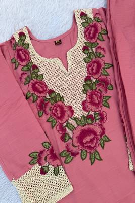 Heavy rayon kurta pant stitched 5
