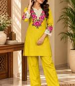 Heavy rayon kurta pant stitched