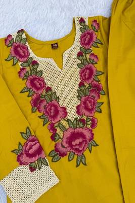 Heavy rayon kurta pant stitched 5