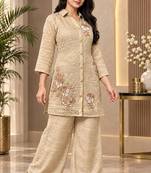 Heavy rayon kurta pant stitched