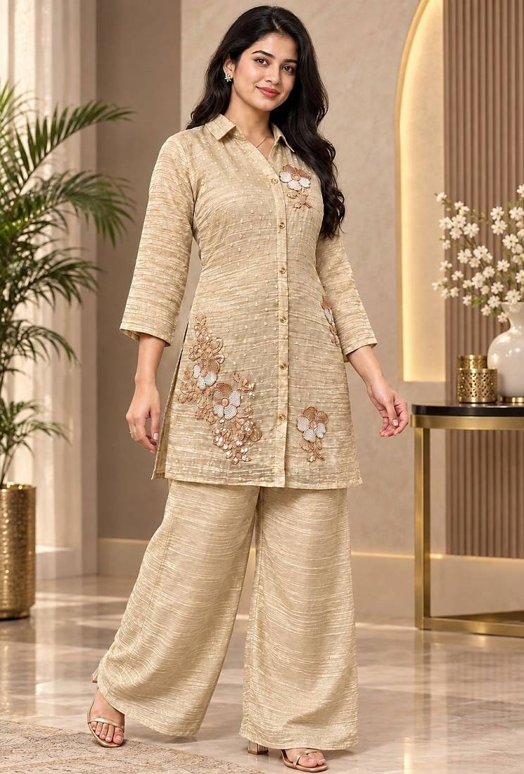 Heavy rayon kurta pant stitched