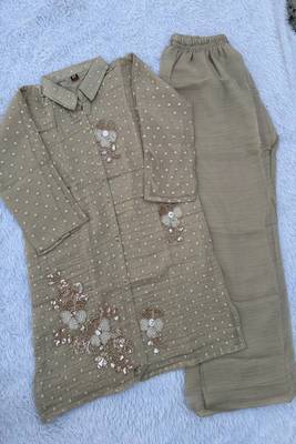 Heavy rayon kurta pant stitched 4