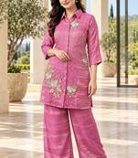 Heavy rayon kurta pant stitched