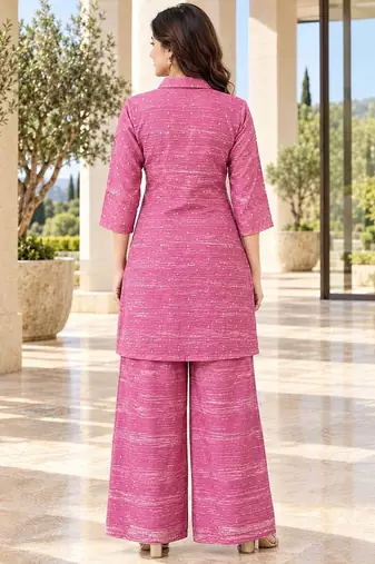 Heavy rayon kurta pant stitched