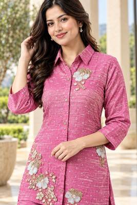 Heavy rayon kurta pant stitched 3