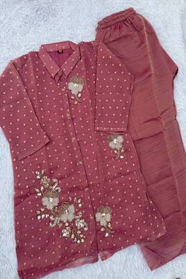 Heavy rayon kurta pant stitched 4