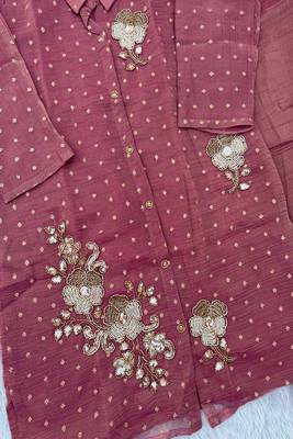 Heavy rayon kurta pant stitched 5