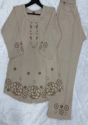 Heavy rayon kurta pant stitched 5