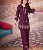 Heavy rayon kurta pant stitched
