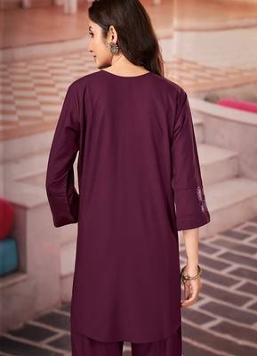 Heavy rayon kurta pant stitched 2