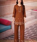 Heavy rayon kurta pant stitched