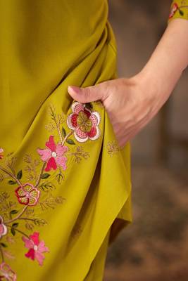 Heavy rayon kurta pant stitched 4
