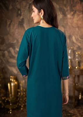 Heavy rayon kurta pant stitched 2