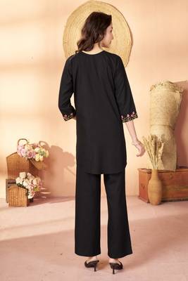 Heavy rayon kurta pant stitched 2