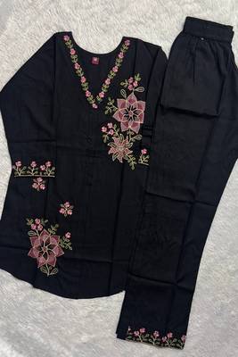 Heavy rayon kurta pant stitched 5