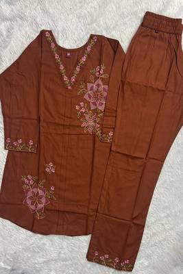 Heavy rayon kurta pant stitched 5