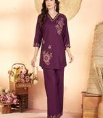 Heavy rayon kurta pant stitched