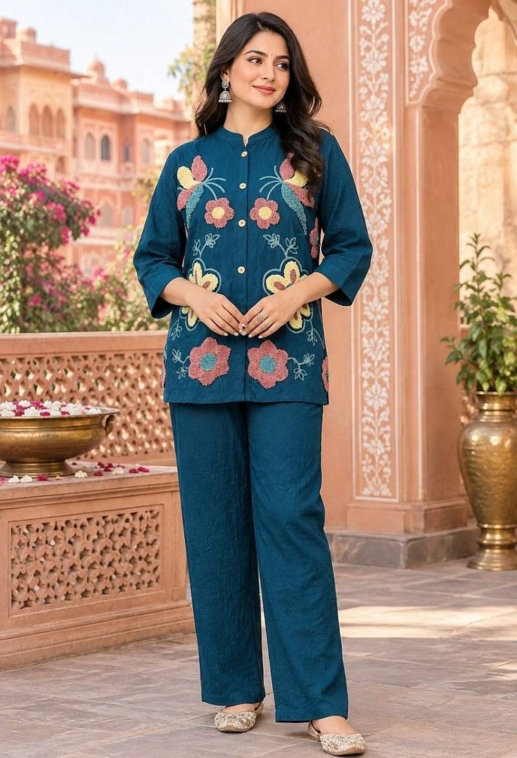 Heavy cotton kurta pant stitched