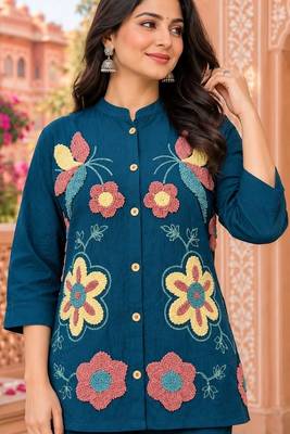 Heavy cotton kurta pant stitched 4