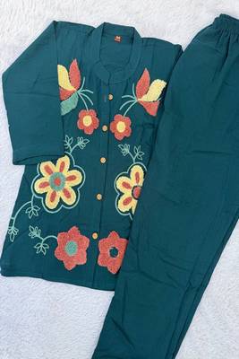Heavy cotton kurta pant stitched 5