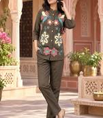 Heavy cotton kurta pant stitched