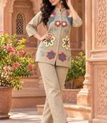 Heavy cotton kurta pant stitched