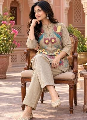 Heavy cotton kurta pant stitched 3