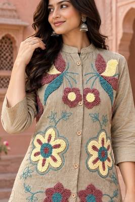 Heavy cotton kurta pant stitched 4