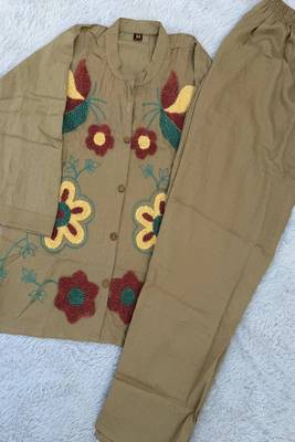 Heavy cotton kurta pant stitched 5