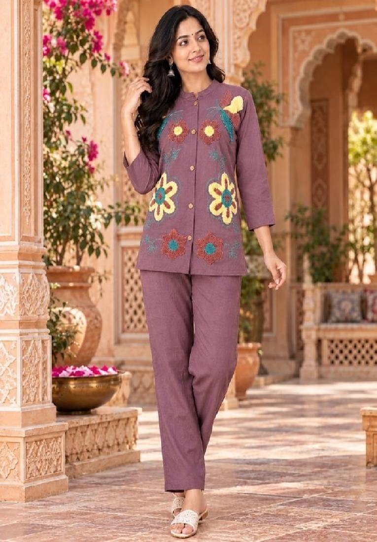 Heavy cotton kurta pant stitched