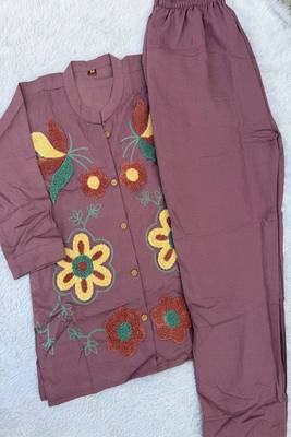 Heavy cotton kurta pant stitched 5