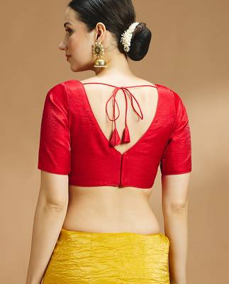Tissue silk designer sare blouse 2