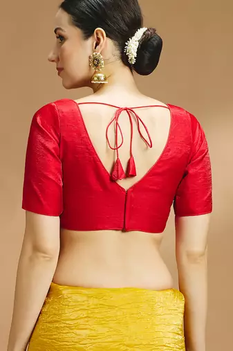 Tissue silk designer sare blouse