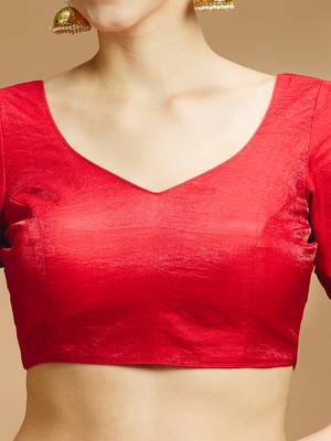 Tissue silk designer sare blouse 3