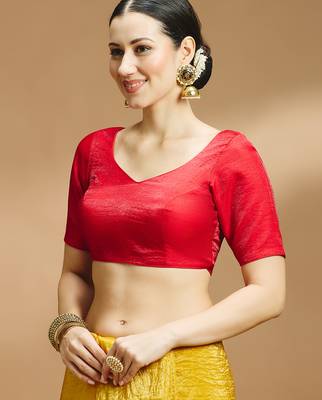 Tissue silk designer sare blouse 5