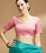 Tissue silk designer sare blouse