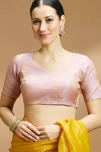Tissue silk designer sare blouse