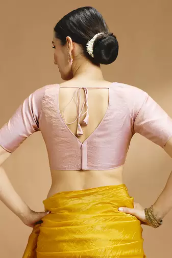 Tissue silk designer sare blouse