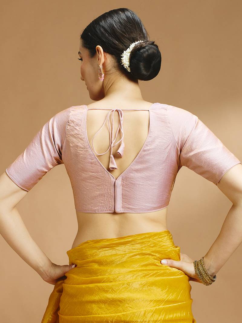Tissue silk designer sare blouse