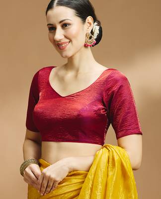 Tissue silk designer sare blouse 5