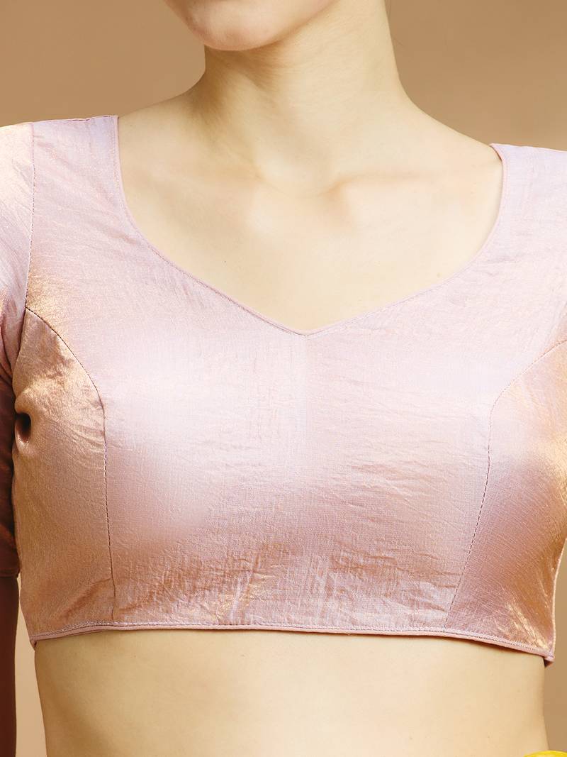 Tissue silk designer sare blouse