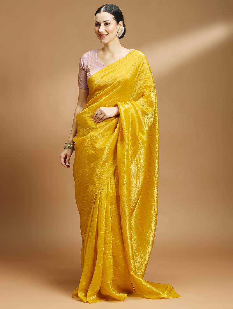 Tissue silk designer sare blouse