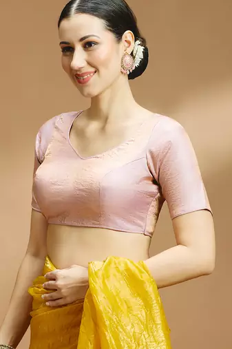 Tissue silk designer sare blouse